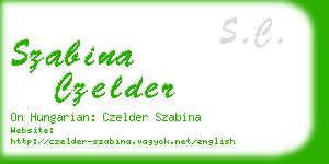 szabina czelder business card